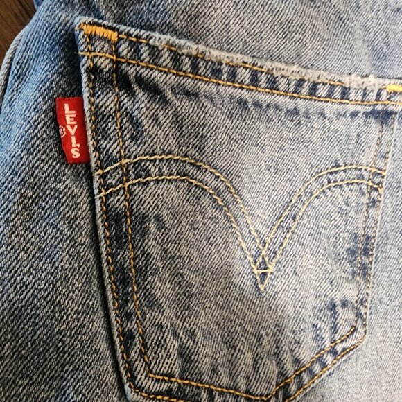 Levi's Ankle Column Skirt NWOT Blue Size 25 - Picture 15 of 15